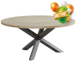 TASTE By 4 SeasonsLouvre Tuintafel 160 Antraciet Teak