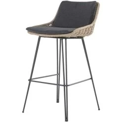 TASTE By 4 SeasonsBohemian Barstoel Naturel Anthracite