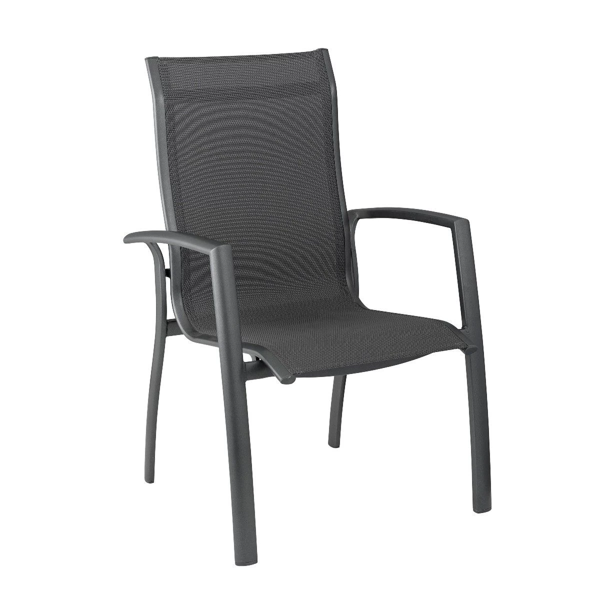 Kettler Legato Curve Stapelbare Tuinstoel Antraciet