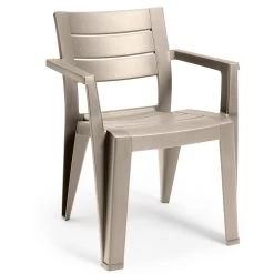 Keter Julie Stapelbare Tuinstoel Cappuccino