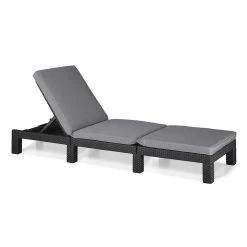 Keter Daytona Sunlounger Ligbed Graphite Inclusiefkussen
