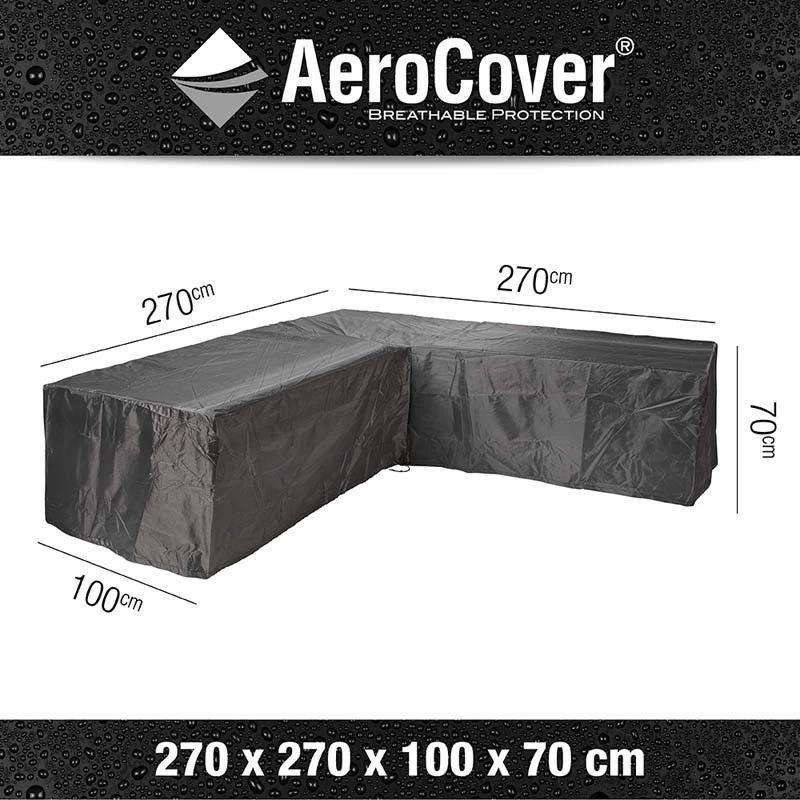 Aerocover Loungesethoes Hoekset 270 X 270 X 100 X 70 Antraciet - Afbeelding 2