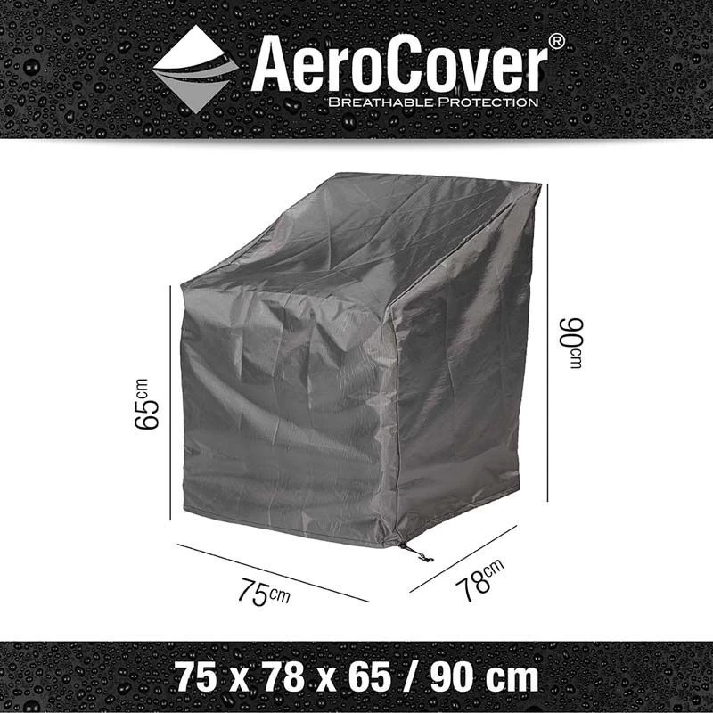 Aerocover Loungestoelhoes 75 X 78 X 65-90 Antraciet - Afbeelding 2