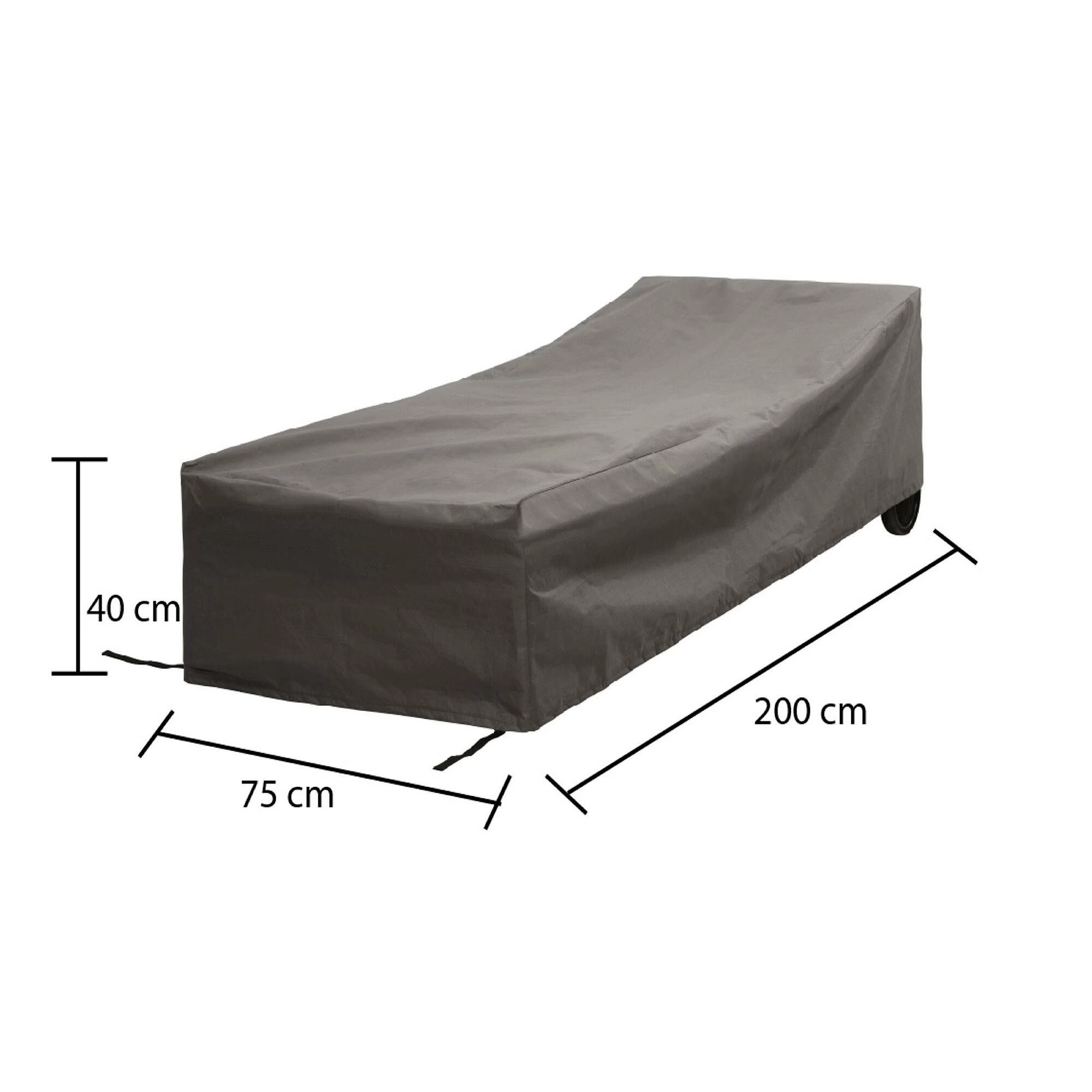 Winza Outdoor CoversPremium Loungebed Hoes 200 X 75 X 40 Grijs - Afbeelding 2