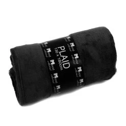 In The MoodFleece Plaid Zwart