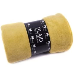 In The MoodFleece Plaid Honinggeel