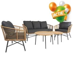 Bardani Madero Loungeset Bamboo 5-delig