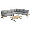 4 Seasons OutdoorFortuna Loungeset Anthracite Teak