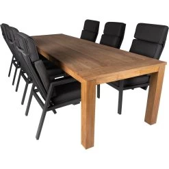 Bardani Roma 300 Quinta XL Tuinset Teak Anthracite