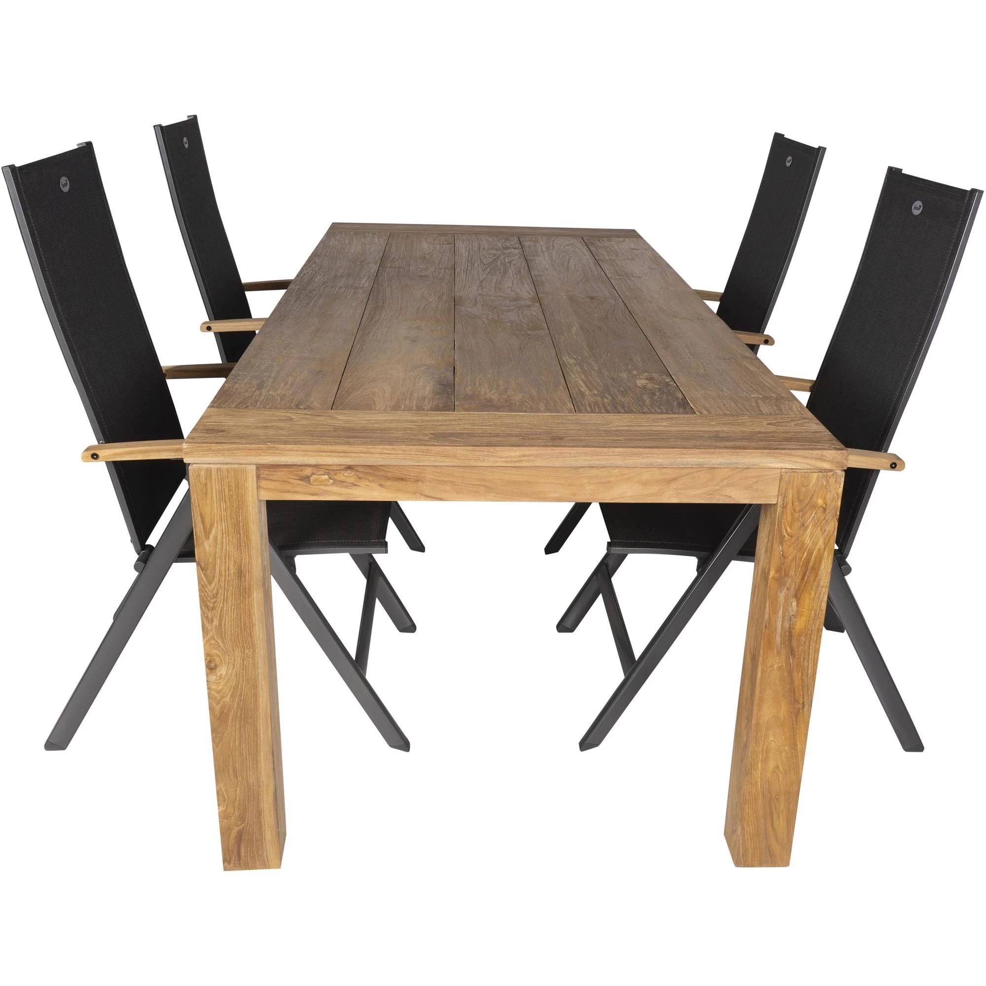Bardani Roma 240 Aruba 4 Tuinset Verstelbaar Teak Antraciet Teak - Afbeelding 2