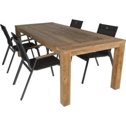 Bardani Roma 240 Aruba 4 Tuinset Teak Antraciet