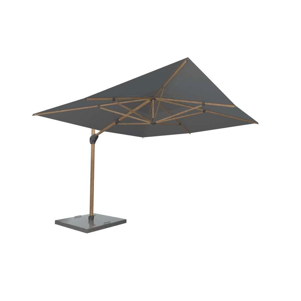 4 Seasons OutdoorHacienda Parasol 300 X 400 Woodlock Charcoal