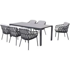 4 Seasons OutdoorGoa 220 Calpi 6 Tuinset Anthracite
