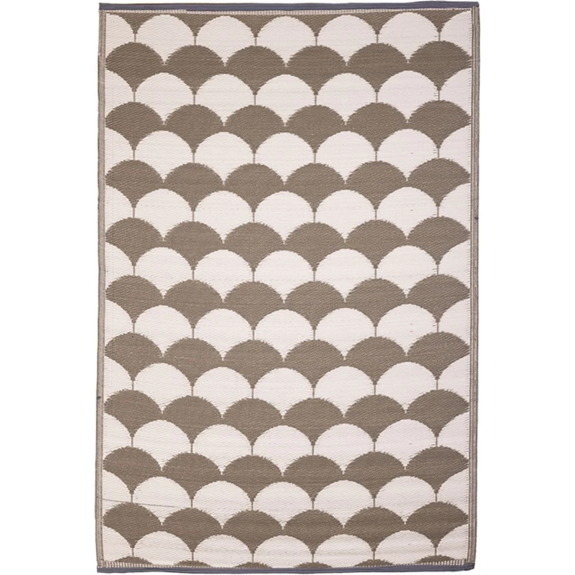 Esschert DesignTuintapijt Grafisch Grijs Wit 120,5 Cm X 182,9 Cm